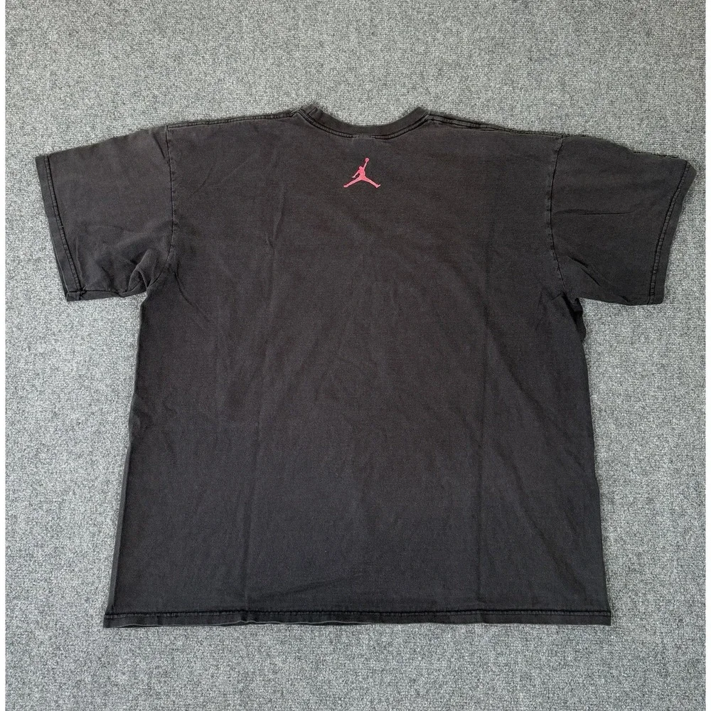 Vintage Y2K Jordan 23 T Shirt Mens XL Black Red Jumpman Basketball Graphic Tee